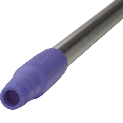 Vikan 29378 59" Aluminum Handle with Threaded Tip, 1-7/32" Diameter, Purple