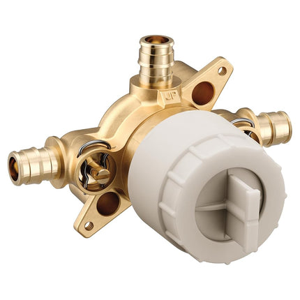 Moen U130CXS M-CORE 3-Series 3 Port Shower Mixing Valve with Cold Expansion PEX Connections and Stops, or Unfinished