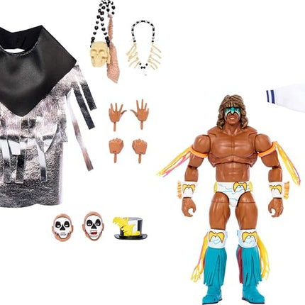 Mattel WWE Ultimate Edition Action Figure 2-Pack, Greatest Grudges '92 Collectible Set with Ultimate Warrior & Papa Shango 6-inch Superstars & Accessories