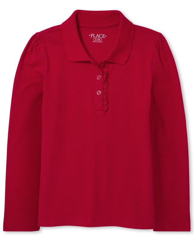 The Children's Place Girls Uniform Long Sleeve Ruf