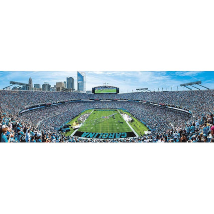 Master Pieces NFL Carolina Panthers Stadium Panoramic Jigsaw Puzzle, Team Color, 1000 Pieces - 13" x 39" (7.06E+11)