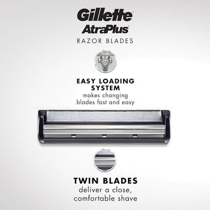 Gillette AltraPlus Razor with Lubrastrip, 10 Count, Mens Razors / Blades