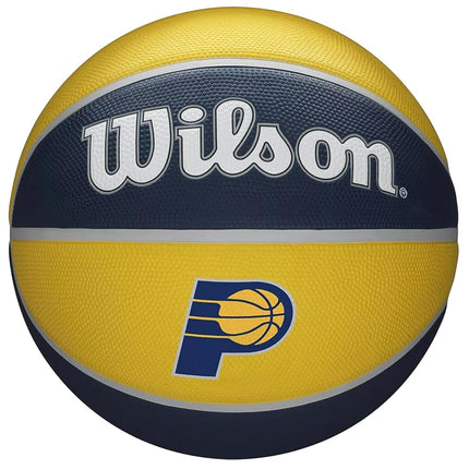Wilson Basketball, NBA Team Tribute Model, INDIANA PACERS, Outdoor, Rubber, Size: 7 WTB1300IDIND