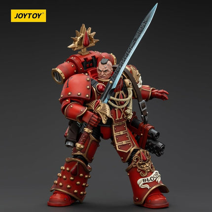 JOYTOY Warhammer 40k Blood Angels, 1/18 Blood Angels Raldoron First Captain of The Blood Angels Action Figure Collect Model