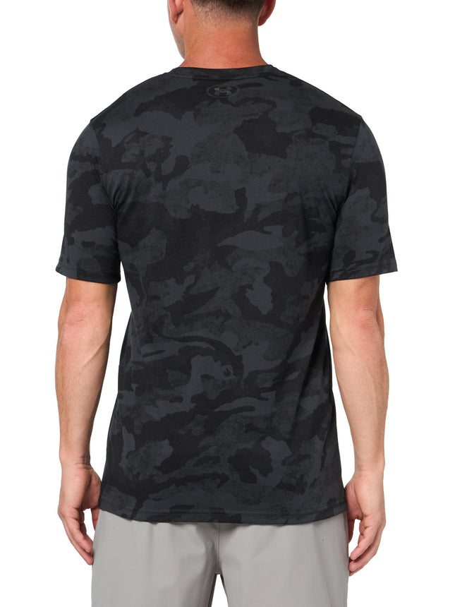 Under Armour Mens Project Rock All Over Print Short Sleeve T Shirt, (001) Black / / White, S