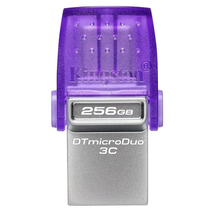 Kingston DataTraveler microDuo 3C USB Flash Drive 256GB USB Gen 3 Type-C and Type-A - DTDUO3CG3/256GB