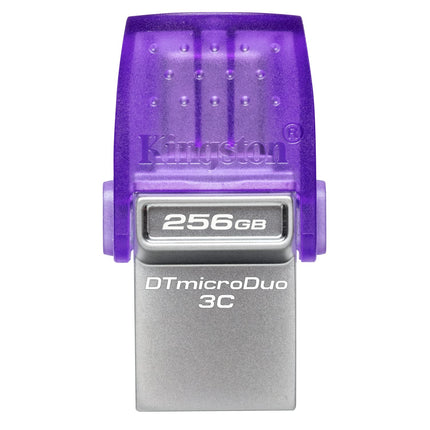 Kingston DataTraveler microDuo 3C USB Flash Drive 256GB USB Gen 3 Type-C and Type-A - DTDUO3CG3/256GB