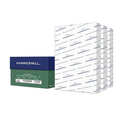 HAMMERMILL Premium Color Copy Cover Cardstock, Blanc, 19x13, 80lb, 100 Bright, 3 paquets / 700 feuilles