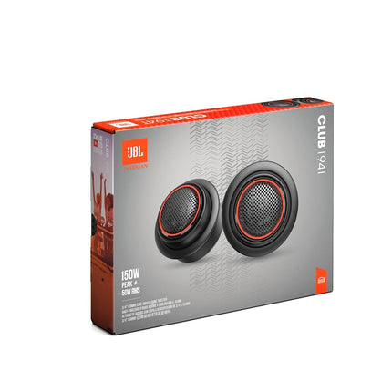 JBL Club 194T - 3/4" (19mm) Edge-Driven Dome Tweeter, 150W Peak, 50W RMS, Sensitivity (@ 2.83V): 92dB, Frequency Response: 3kHz – 20kHz, Nominal Impedance: 3.0 ohms