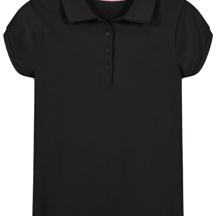 Nautica Girls' School Uniform Short Sleeve Polo Sh