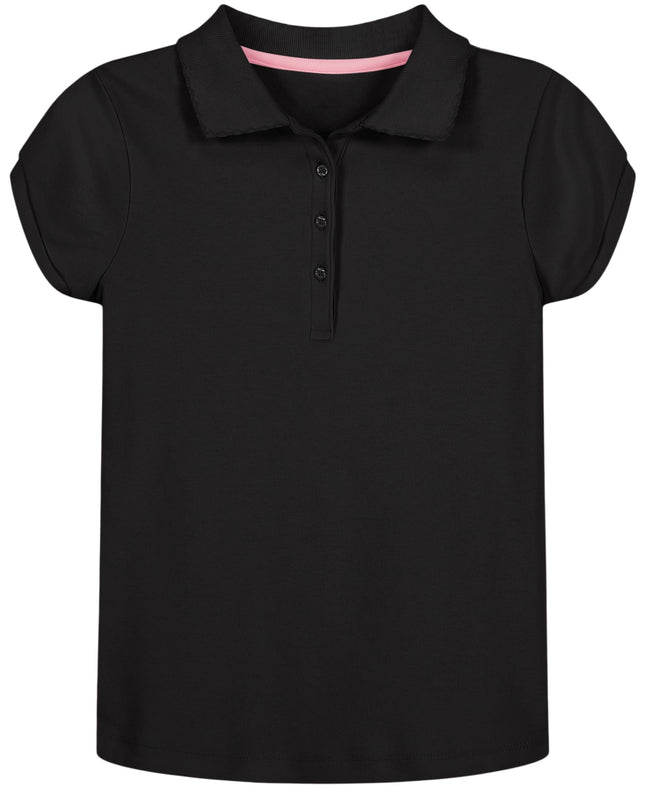 Nautica Girls' School Uniform Short Sleeve Polo Sh