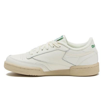 Reebok Club C Girls and Boys Shoes for Kids, Toddler, Little Kid or Big Kid Sneakers, Girl or Boy Tennis Shoes, Chalk/Chalk/Glen Green, 4.5 Big Kid