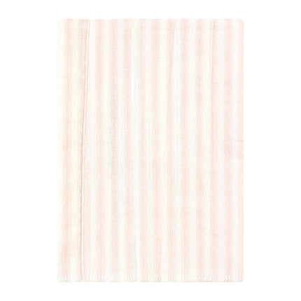 Hudson Baby Unisex Baby Cotton Flannel Burp Cloths, Pink Dainty Floral 4 Pack, One Size