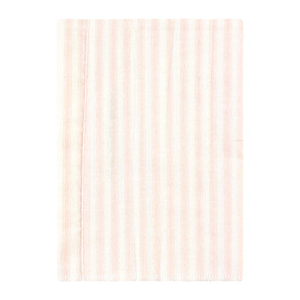 Hudson Baby Unisex Baby Cotton Flannel Burp Cloths, Pink Dainty Floral 4 Pack, One Size