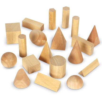 Learning Resources Wooden Geometric Solids (Set of