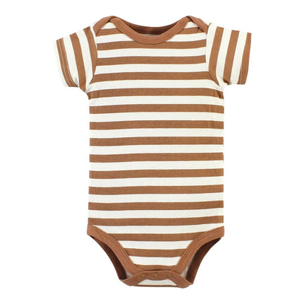 Hudson Baby Body de Algodón Unisex para Bebés, Marrón Marino Mamas Boy Paquete de 5, 12-18 Meses, Marrón Marino Mamas Boy Paquete de 5, 12-18 Meses