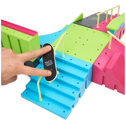 Tech Deck Neon Mega Park X-Connect Creator Skatepark Ramp Set