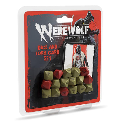 Renegade Game Studios | Werewolf RPG Dice And Form Card Set | RPG Dice And Form Card Accessory | 1 Player | 30-45 Min