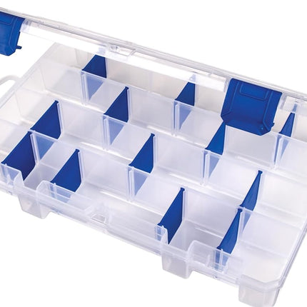 Flambeau 4007 Tuff Tainer See-Through Storage Box, 6 Fixed Compartments, 10 Zerust Dividers