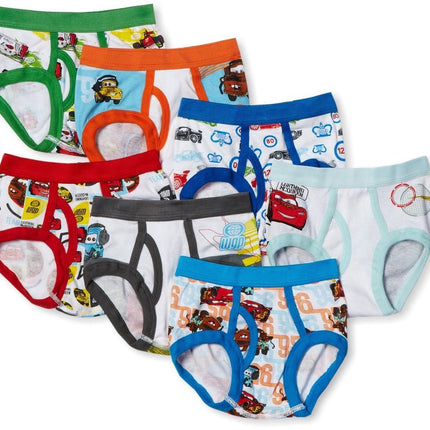 Handcraft Little Boys' Disney Cars 7 Pack Brief, M