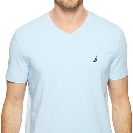 Nautica Men's Short Sleeve Solid Slim Fit V-neck T