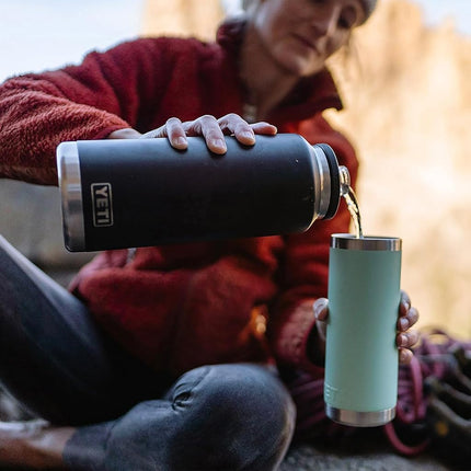 YETI Rambler 46 oz Bottle, Leakproof, Vacuum Insulated, Stainless Steel with Chug Cap, Sea View