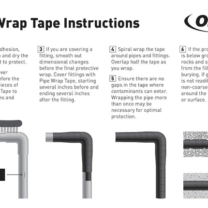 Orbit Sprinkler System 2-Inch X 50-Foot 20 Mil Pipe Wrap Tape 53550