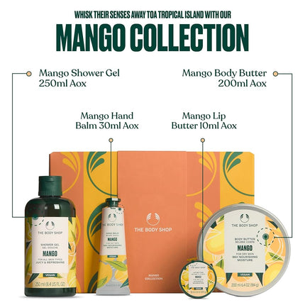 Mango Collection Gift Set, 4-Piece Full-Size Body Care (Worth £41.5)
