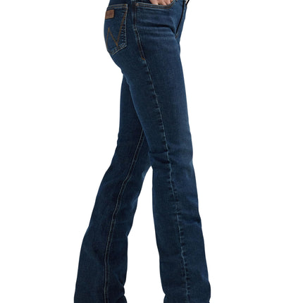 Wrangler Women's Willow Mid Rise Performance Waist Boot Cut Ultimate Riding Jean, Denim, 27-36