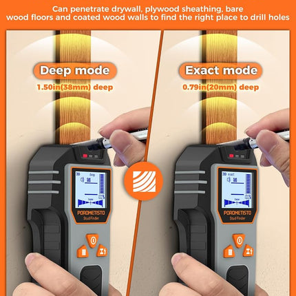 6-in-1 Stud Finder Wall Scanner, POROMETISTO DSF01 Wall Stud Finder