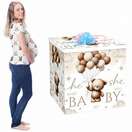 AmazingSpark 28in Jumbo Gender Reveal Gift Box Kit