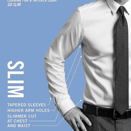 UNLISTED Men's Dress Shirt Solid, Graphite, 17"-17.5" Neck 36"-37" Sleeve
