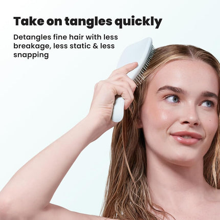 Tangle Teezer Fine & Fragile Ultimate Detangler Brush, Dry & Wet Hair Brush to Detangle & Reduce Breakage, Large, Seafoam Blue