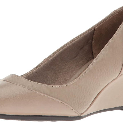LifeStride Women's Dreams Wedge Pump Stone 11 M US