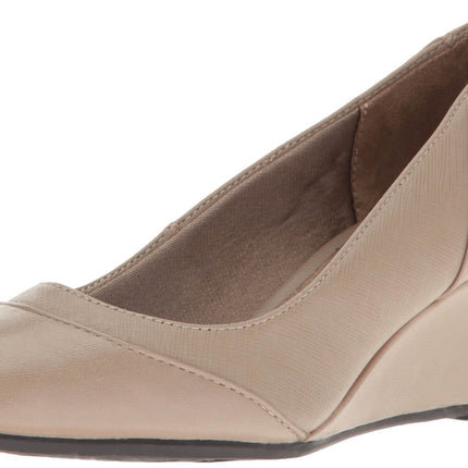 LifeStride Women's Dreams Wedge Pump Stone 11 M US