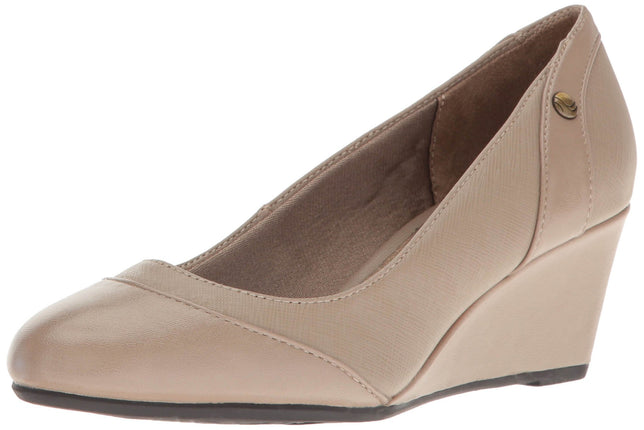 LifeStride Women's Dreams Wedge Pump Stone 11 M US