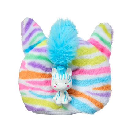 Barbie Cutie Reveal Doll & Accessories with Rainbow Zebra Plush Costume & 10 Surprises Including Color Change, Color Dream Series, HRK39