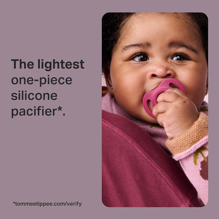 Tommee Tippee Ultra-Light StayPut Dummy 18-36m Silicone Pack of 4