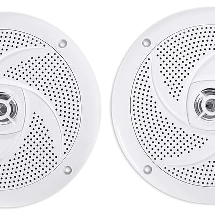 Pair Rockville RSM65B 6.5" 320 Watt Waterproof Shallow Slim Marine Boat Speakers