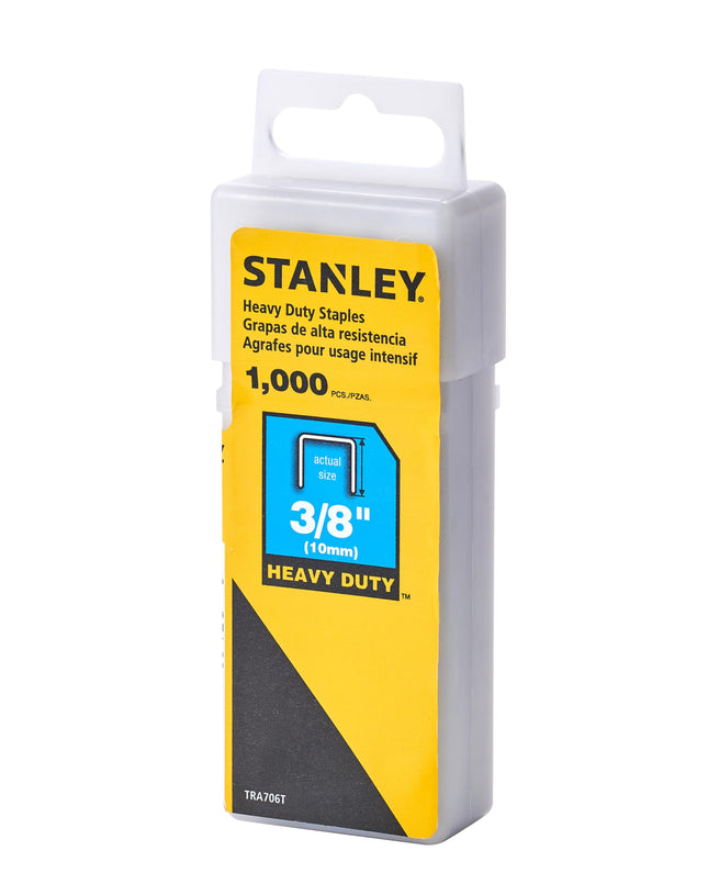 Agrafes Stanley Sharpshooter TRA706T, longueur de 3/8 po, 1 000/boîte, paquet de 2