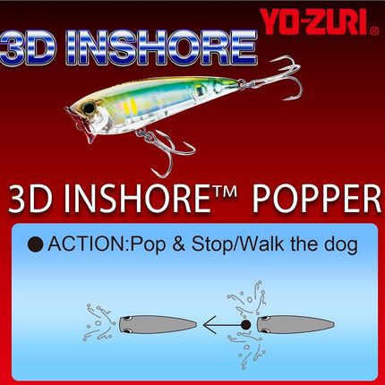 3D Inshore Popper (F) 90MM 3-1/2"