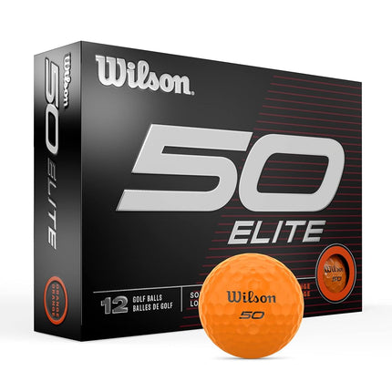 Wilson Fifty Elite Golf Balls - 12 Pack, Orange