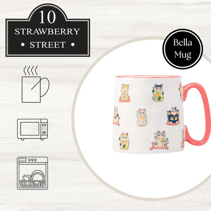 10 Strawberry Street Bella Maneki Neko Mug