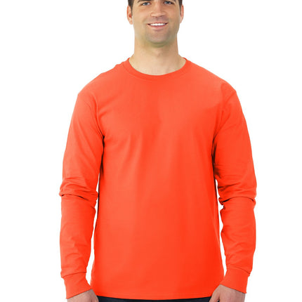 Fruit Of The Loom Adult HD Cotton Long Sleeve Crew