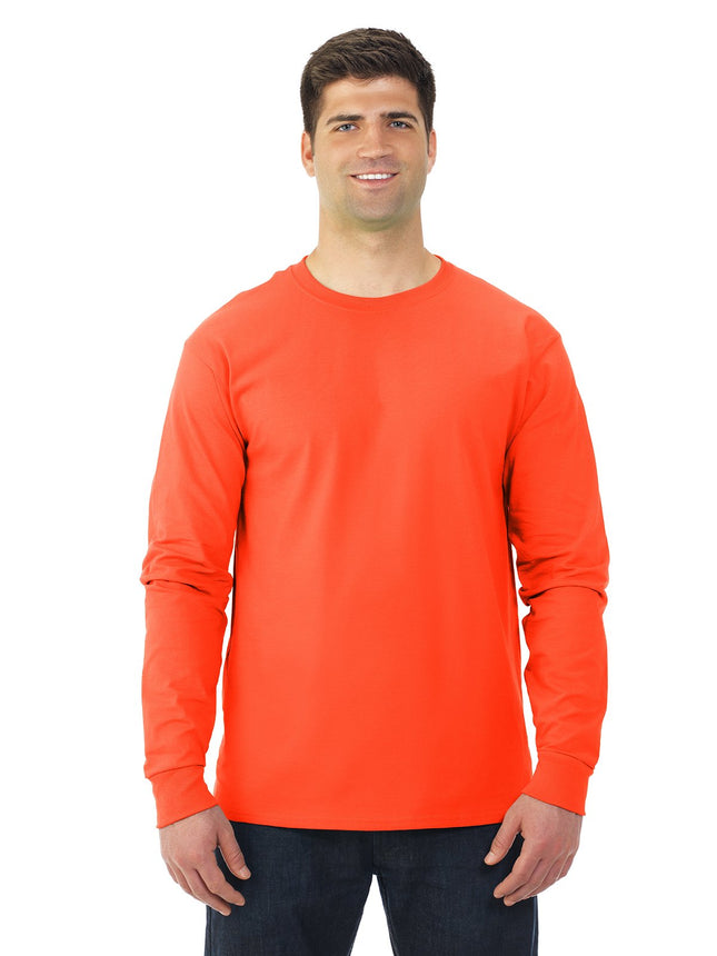 Fruit Of The Loom Adult HD Cotton Long Sleeve Crew
