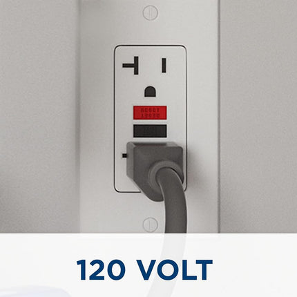 Calentador de agua de punto de uso GE | Calentador de agua eléctrico con termostato ajustable y válvula de drenaje | Fácil instalación para agua caliente instantánea | 18 galones | 120 voltios | Acero inoxidable