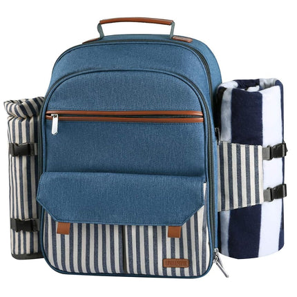 Sunflora Picnic Backpack for 4 Person, Picnic Bask