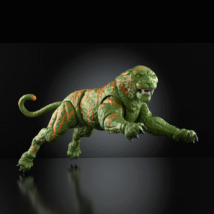 Masters of the Universe Chronicles Action Figure Battle Cat, 6.5 Inch 2026 Movie Accurate, Glass Eyes & Articulated Jaw, Tiger with Saddle & Armor