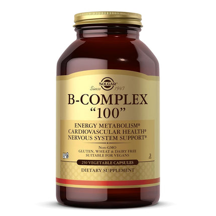 Solgar - B-Complex "100" Vegetable Capsules 250 Count