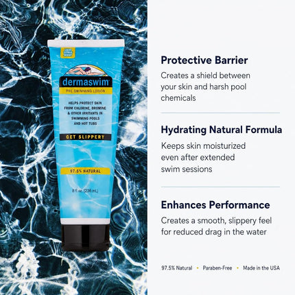 DermaSwim Pro 8 Ounce Tube Pre-Swimming Lotion